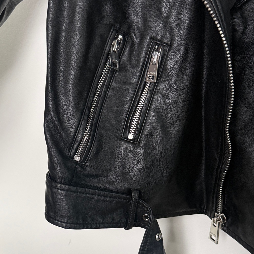 LEVI’S Faux Leather Moto Jacket - Picture 3 of 4